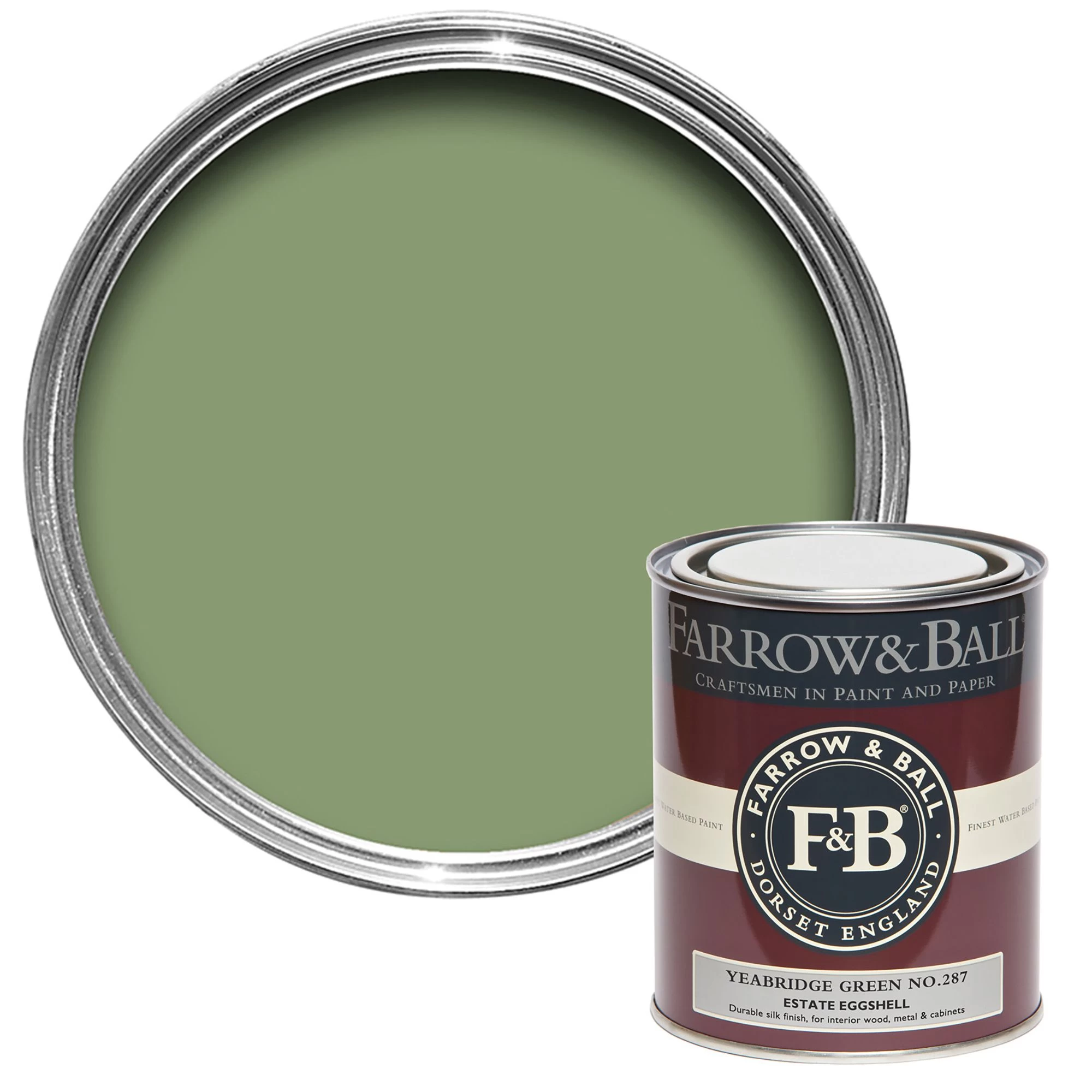 Farrow & Ball Estate Yeabridge Green No.287 Eggshell Paint, 750ml Farrow & Ball Estate Yeabridge Green No.287 Eggshell Paint, 750ml -Trade Point Sale Shop farrow ball estate yeabridge green no 287 eggshell paint 750ml5029496758771 02c bq