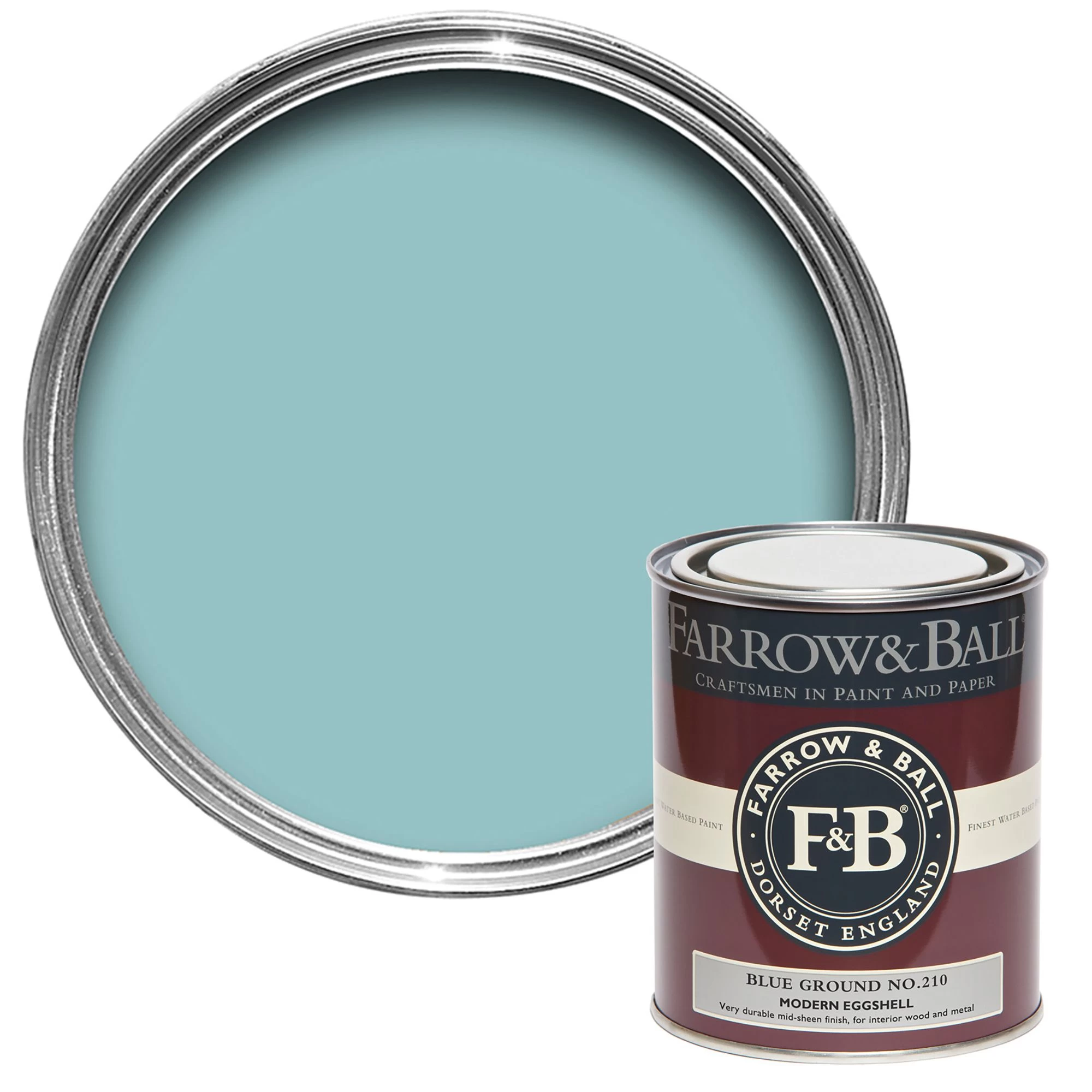 Farrow & Ball Modern Blue Ground No.210 Eggshell Paint, 750ml Farrow & Ball Modern Blue Ground No.210 Eggshell Paint, 750ml -Trade Point Sale Shop farrow ball modern blue ground no 210 eggshell paint 750ml5051836277109 02c bq