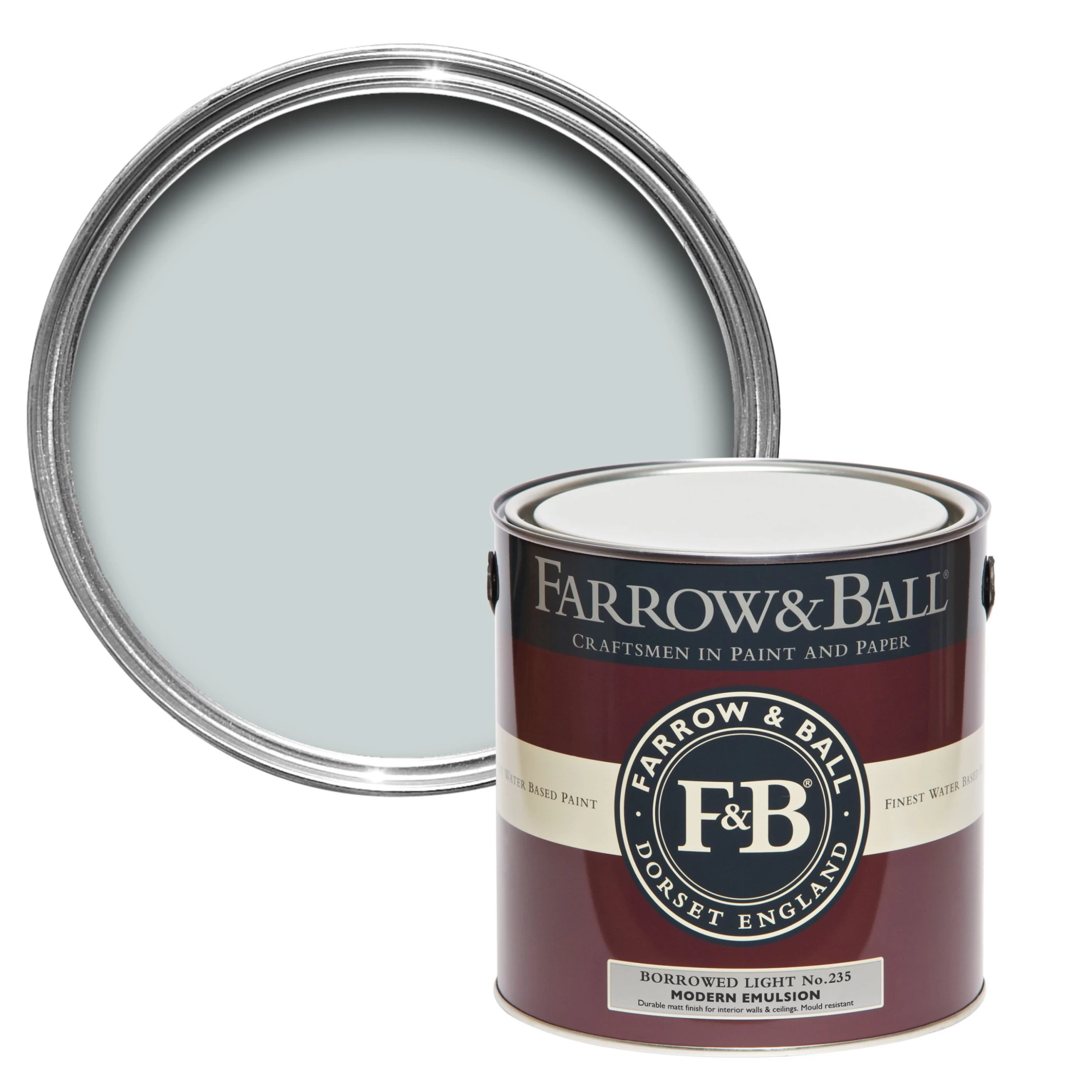 Farrow & Ball Modern Borrowed light No.235 Matt Emulsion paint, 2.5L Farrow & Ball Modern Borrowed Light No.235 Matt Emulsion Paint, 2.5L -Trade Point Sale Shop farrow ball modern borrowed light no 235 matt emulsion paint 2 5l5029496293524 02c bq scaled