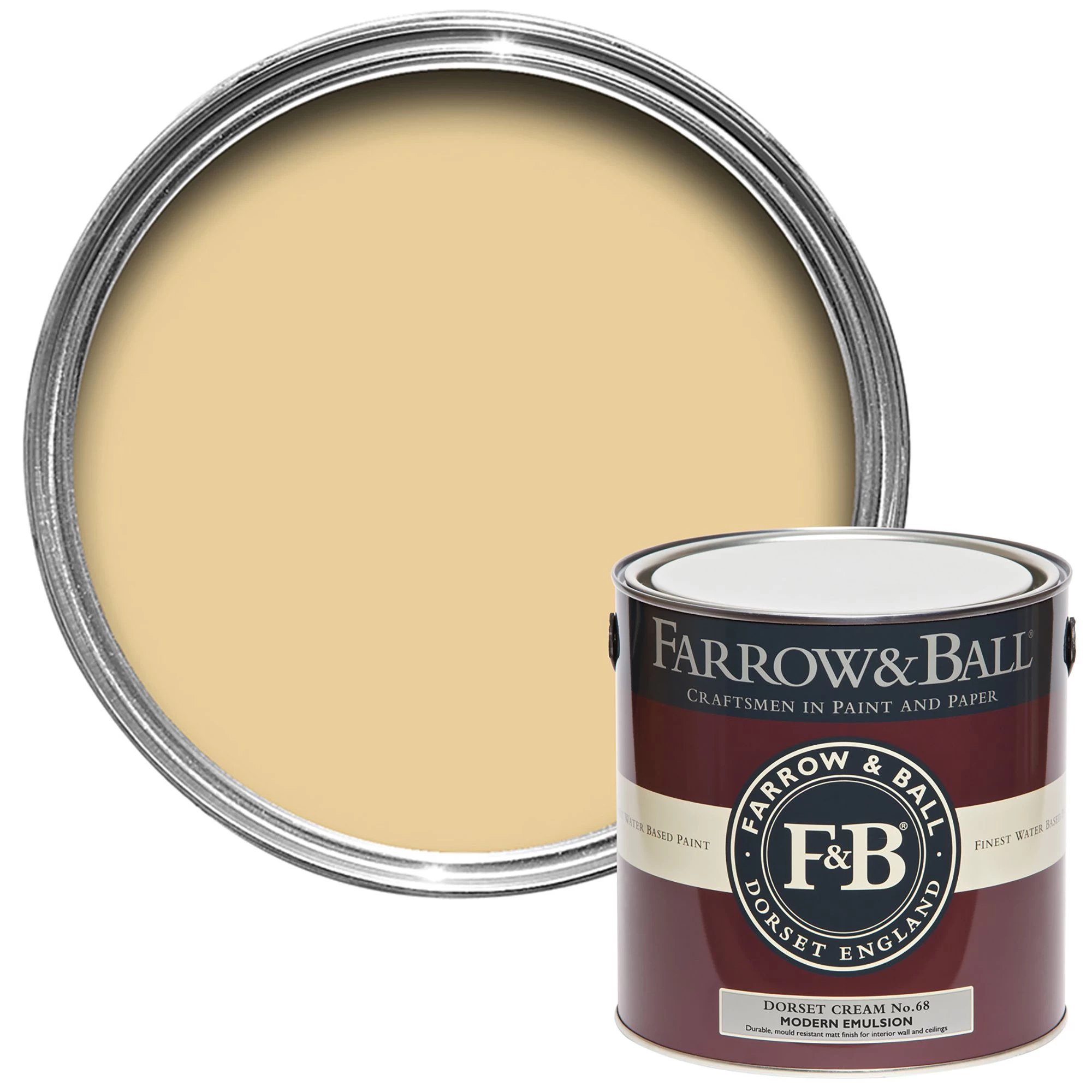 Farrow & Ball Modern Dorset Cream No.68 Matt Emulsion paint, 2.5L Farrow & Ball Modern Dorset Cream No.68 Matt Emulsion Paint, 2.5L -Trade Point Sale Shop farrow ball modern dorset cream no 68 matt emulsion paint 2 5l5029496276824 02c bq