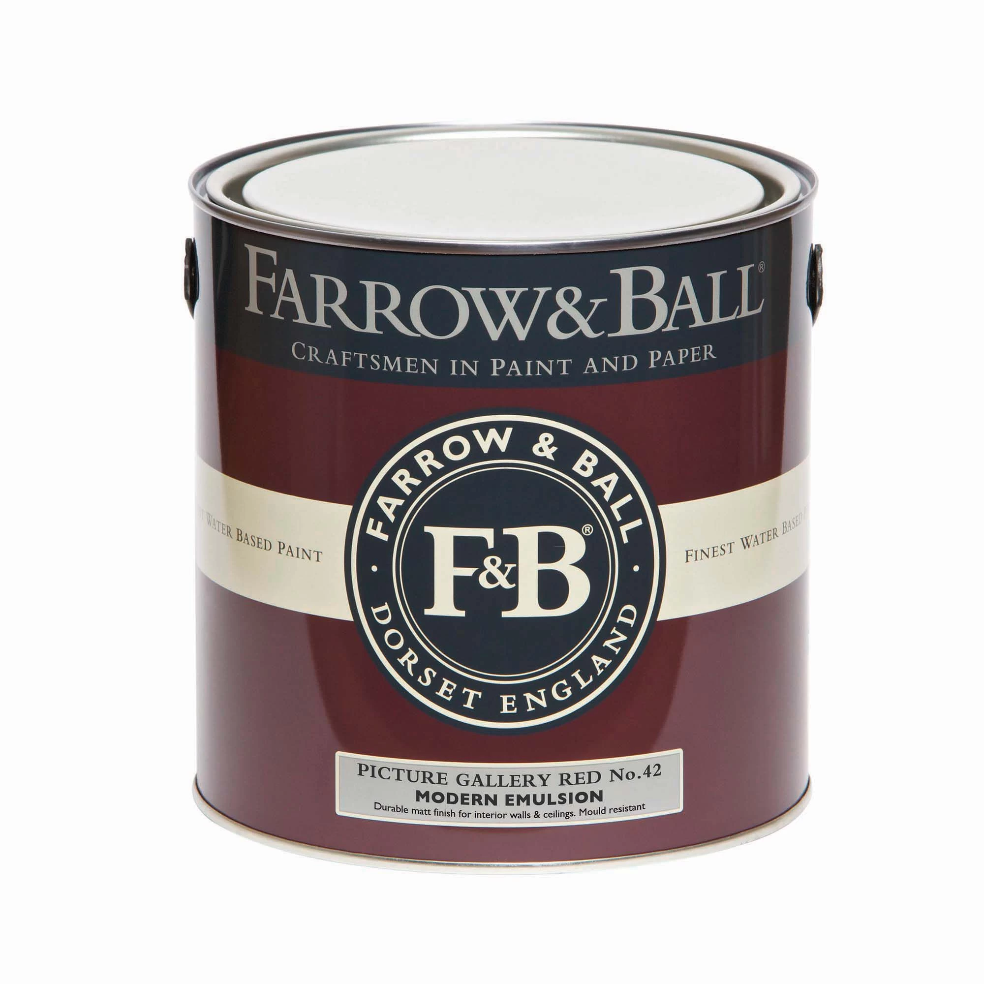 Farrow & Ball Modern Picture Gallery Red No.42 Matt Emulsion paint, 2.5L Farrow & Ball Modern Picture Gallery Red No.42 Matt Emulsion Paint, 2.5L -Trade Point Sale Shop farrow ball modern picture gallery red no 42 matt emulsion paint 2 5l5029496274226 08c bq