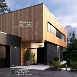 GoodHome Baltimore Smooth Matt Masonry Paint, 10L Tin -Trade Point Sale Shop goodhome baltimore smooth matt masonry paint 10l tin5059340295909 19i EN 2022