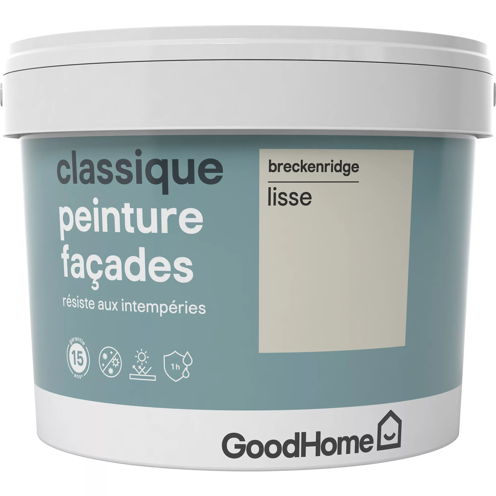 GoodHome Classic Breckenridge Smooth Matt Masonry paint, 10L GoodHome Classic Breckenridge Smooth Matt Masonry Paint, 10L -Trade Point Sale Shop goodhome classic breckenridge smooth matt masonry paint 10l3663602521778 02c