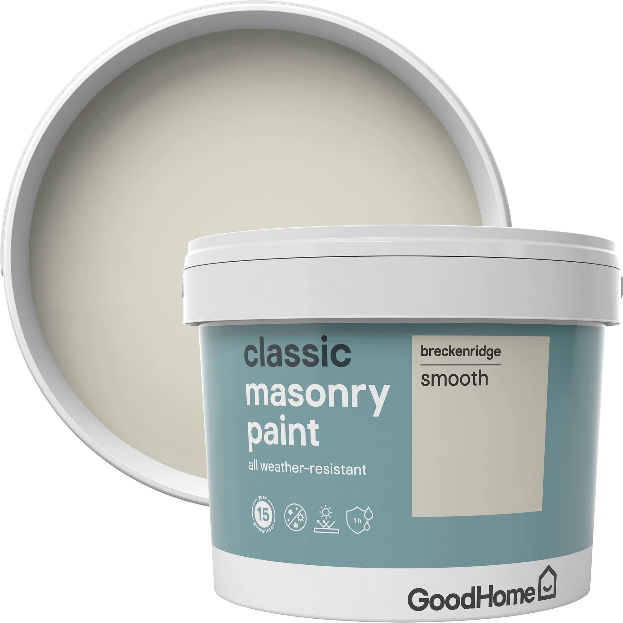 GoodHome Classic Breckenridge Smooth Matt Masonry paint, 10L GoodHome Classic Breckenridge Smooth Matt Masonry Paint, 10L -Trade Point Sale Shop goodhome classic breckenridge smooth matt masonry paint 10l3663602521778 37c