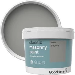 GoodHome Classic Hudson Smooth Matt Masonry Paint, 10L -Trade Point Sale Shop goodhome classic hudson smooth matt masonry paint 10l3663602521839 37c