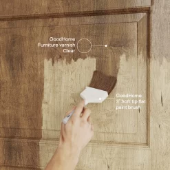 GoodHome Clear Satin Multi-surface Furniture Wood Varnish, 2.5L -Trade Point Sale Shop goodhome clear satin multi surface furniture wood varnish 2 5l5059340486604 02i