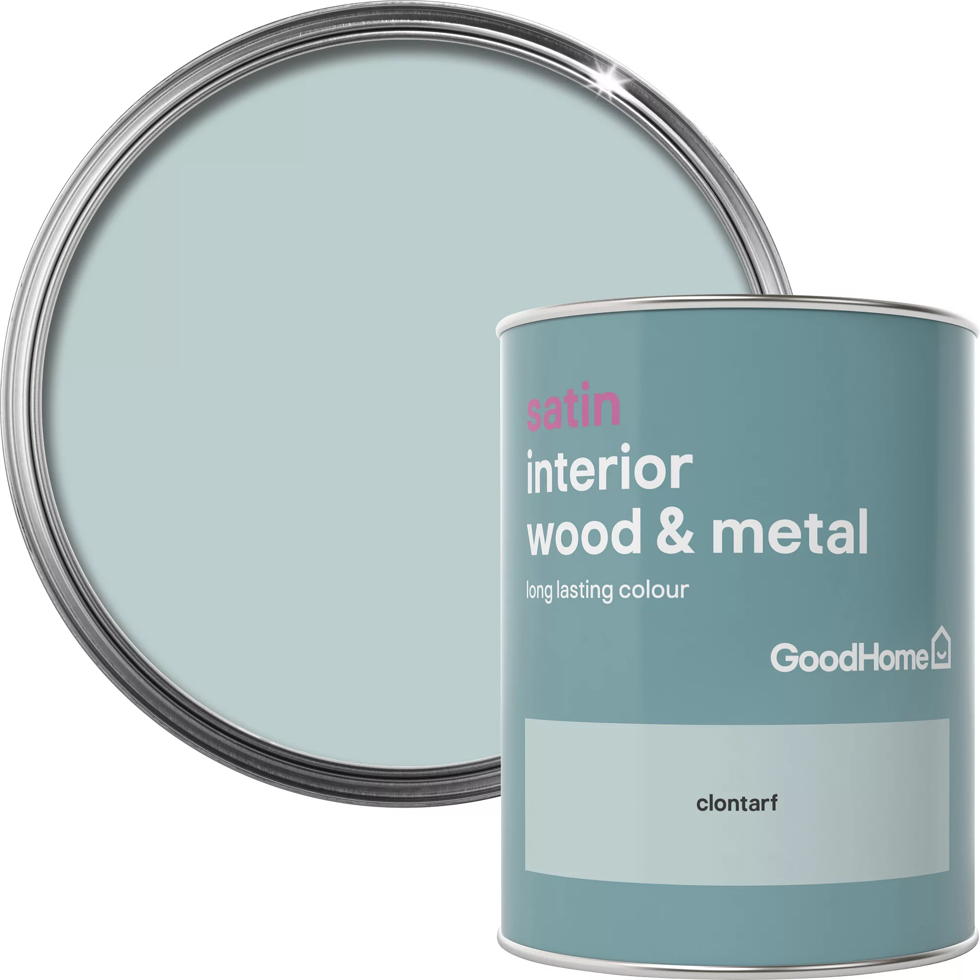 GoodHome Clontarf Satin Metal & wood paint, 750ml GoodHome Clontarf Satin Metal & Wood Paint, 750ml -Trade Point Sale Shop goodhome clontarf satin metal wood paint 750ml5036581059514 37c BQ