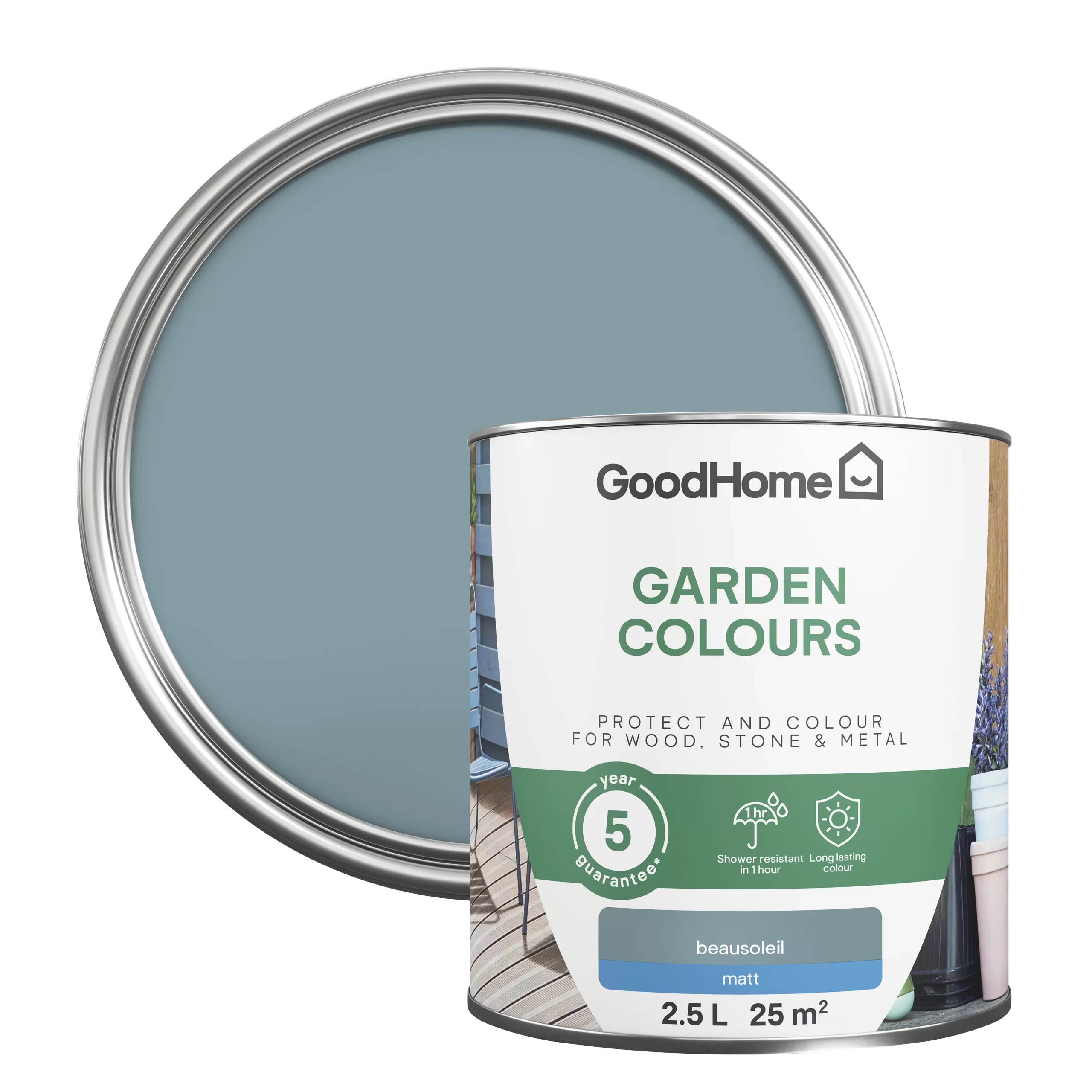 GoodHome Colour It Beausoleil Matt Multi-surface paint, 2.5L GoodHome Colour It Beausoleil Matt Multi-surface Paint, 2.5L -Trade Point Sale Shop goodhome colour it beausoleil matt multi surface paint 2 5l5063022004550 21c scaled