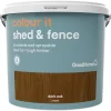 GoodHome Colour It Dark Oak Matt Fence & Shed Stain, 5L