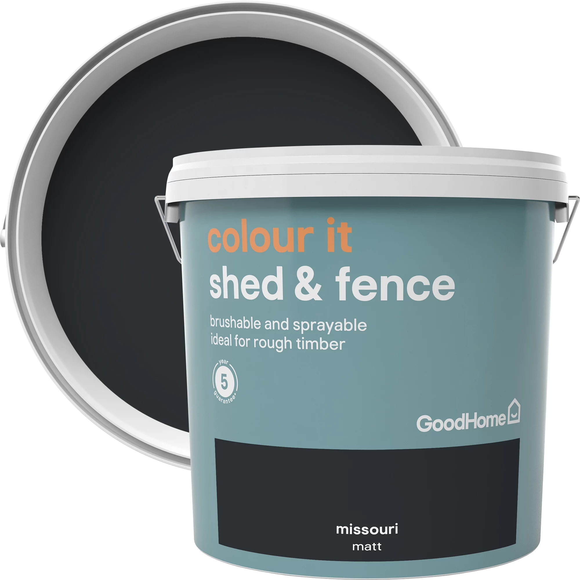 GoodHome Colour it Missouri Matt Fence & shed Stain, 9L GoodHome Colour It Missouri Matt Fence & Shed Stain, 9L -Trade Point Sale Shop goodhome colour it missouri matt fence shed stain 9l5036581089238 37c