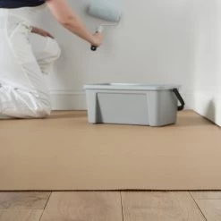 GoodHome Corrugated Paper Dust Sheet, (L)12m, (W)0.6m 3 GoodHome Corrugated Paper Dust Sheet, (L)12m, (W)0.6m -Trade Point Sale Shop goodhome corrugated paper dust sheet l 12m w 0 6m5059340015262 30i