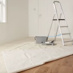 GoodHome Cotton Dust Sheet, (L)4m, (W)3m 2 GoodHome Cotton Dust Sheet, (L)4m, (W)3m -Trade Point Sale Shop goodhome cotton dust sheet l 4m w 3m5059340015309 31i