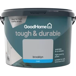 GoodHome Durable Brooklyn Matt Emulsion Paint, 2.5L -Trade Point Sale Shop goodhome durable brooklyn matt emulsion paint 2 5l3663602409885 02c
