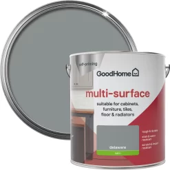 GoodHome Durable Delaware Satin Multi-surface Paint, 2L