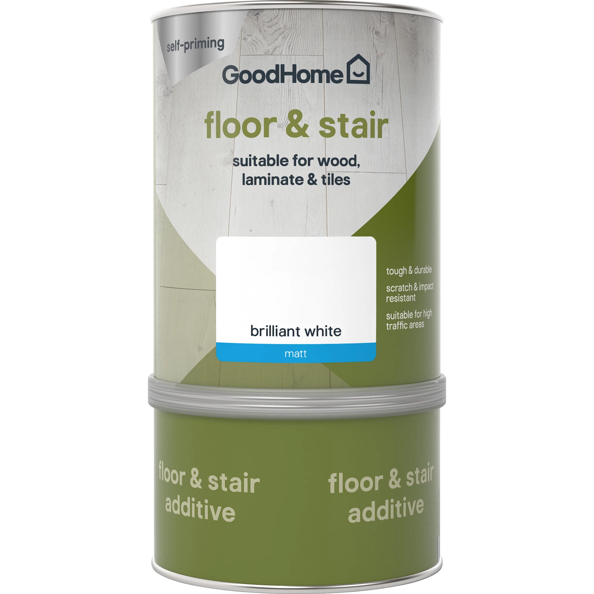GoodHome Durable North pole (Brilliant white) Matt Floor & stair paint, 750ml GoodHome Durable North Pole (Brilliant White) Matt Floor & Stair Paint, 750ml -Trade Point Sale Shop goodhome durable north pole brilliant white matt floor stair paint 750ml3663602584681 02c