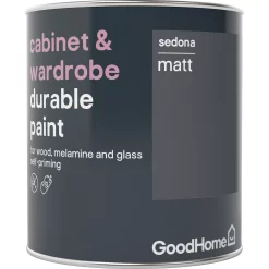 GoodHome Durable Sedona Matt Cabinet & Wardrobe Paint, 750ml