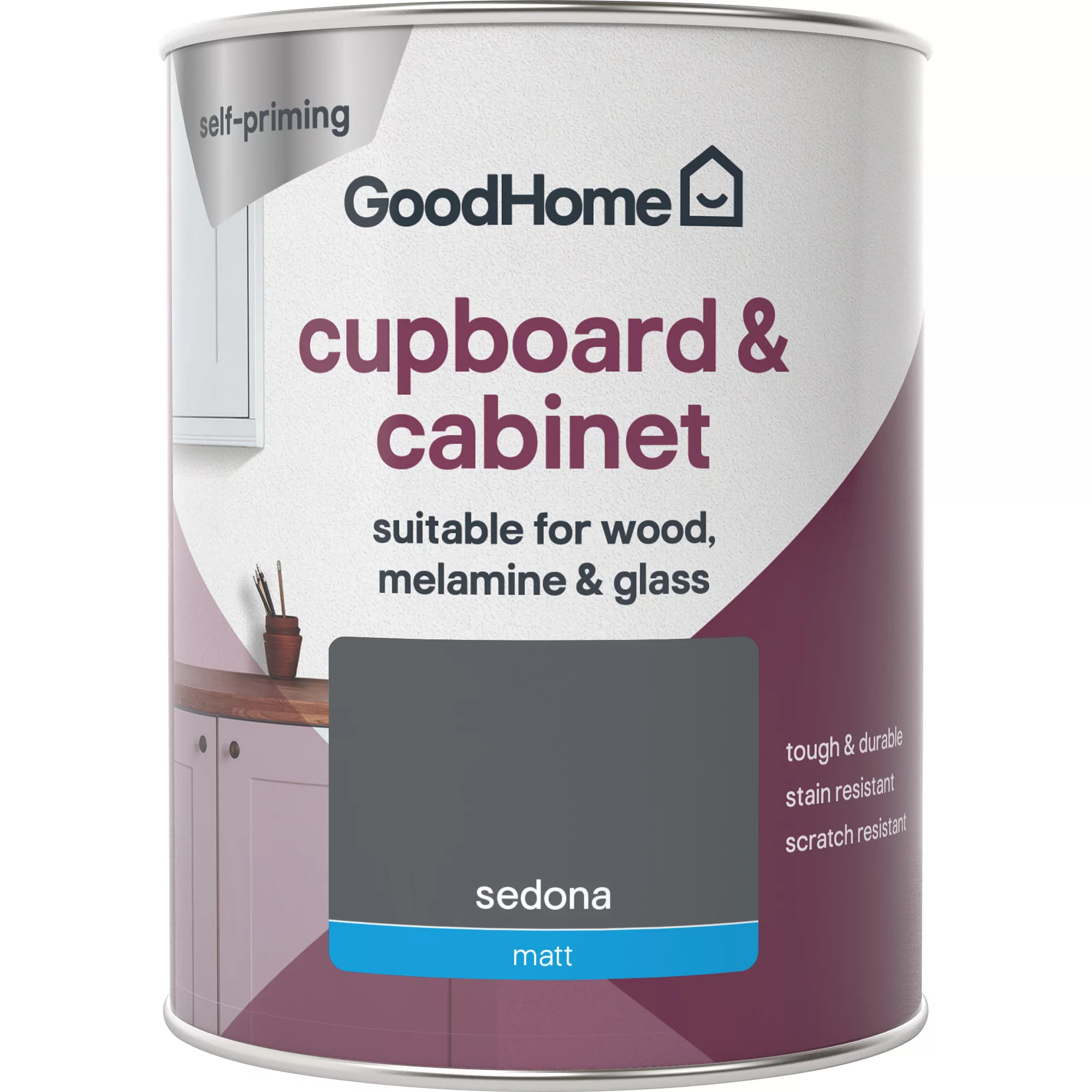 GoodHome Durable Sedona Matt Cabinet & wardrobe paint, 750ml GoodHome Durable Sedona Matt Cabinet & Wardrobe Paint, 750ml -Trade Point Sale Shop goodhome durable sedona matt cabinet wardrobe paint 750ml3663602583158 02c