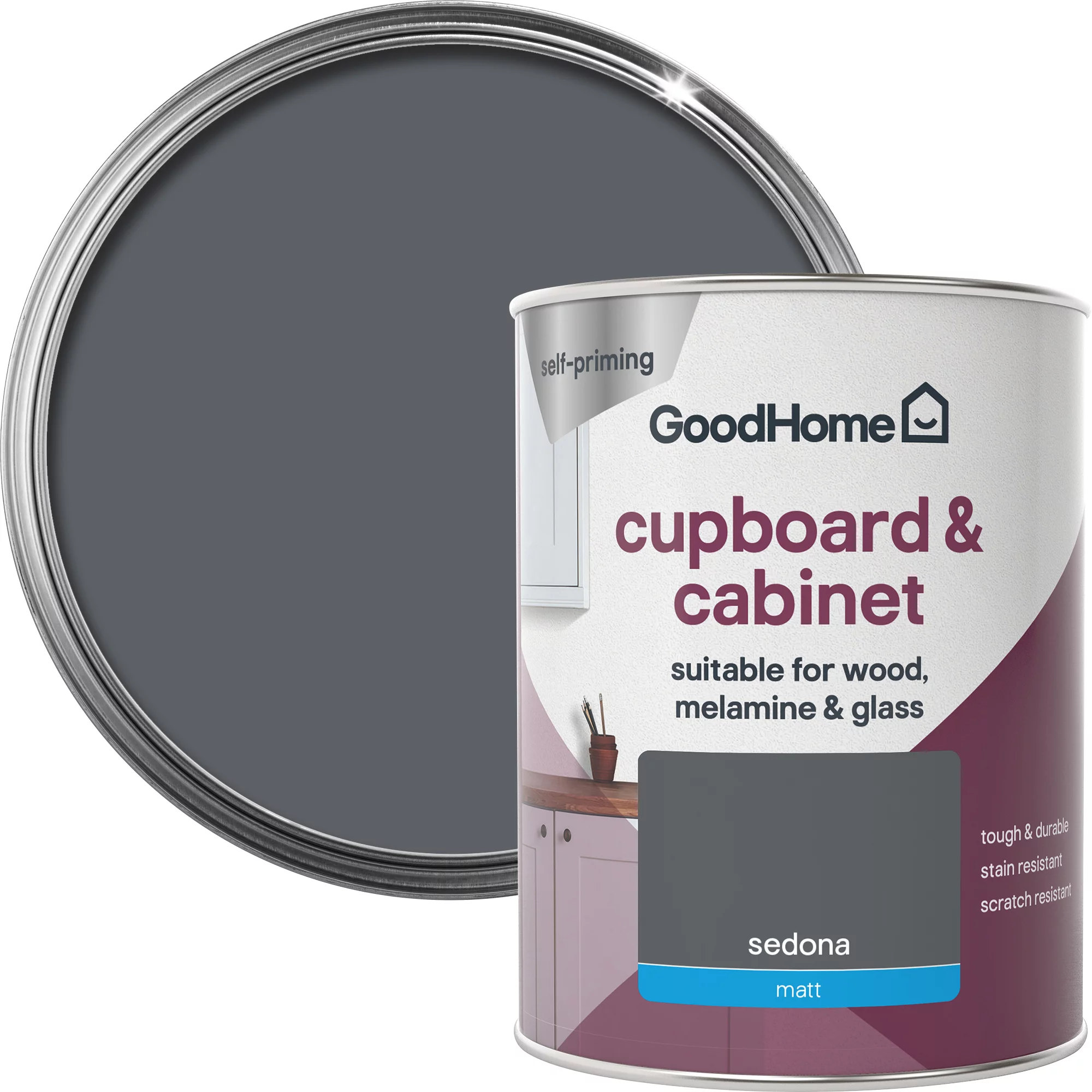 GoodHome Durable Sedona Matt Cabinet & wardrobe paint, 750ml GoodHome Durable Sedona Matt Cabinet & Wardrobe Paint, 750ml -Trade Point Sale Shop goodhome durable sedona matt cabinet wardrobe paint 750ml3663602583158 21c