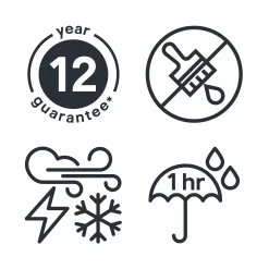 GoodHome Extreme Outdoor Clear Satin Quick Dry Wood Stain, 2.5L -Trade Point Sale Shop goodhome extreme outdoor clear satin quick dry wood stain 2 5l5059340297552 03t