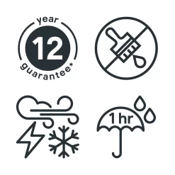 GoodHome Extreme Outdoor Rustic Oak Satin Quick Dry Wood Stain, 2.5L -Trade Point Sale Shop goodhome extreme outdoor rustic oak satin quick dry wood stain 2 5l5059340297545 03t