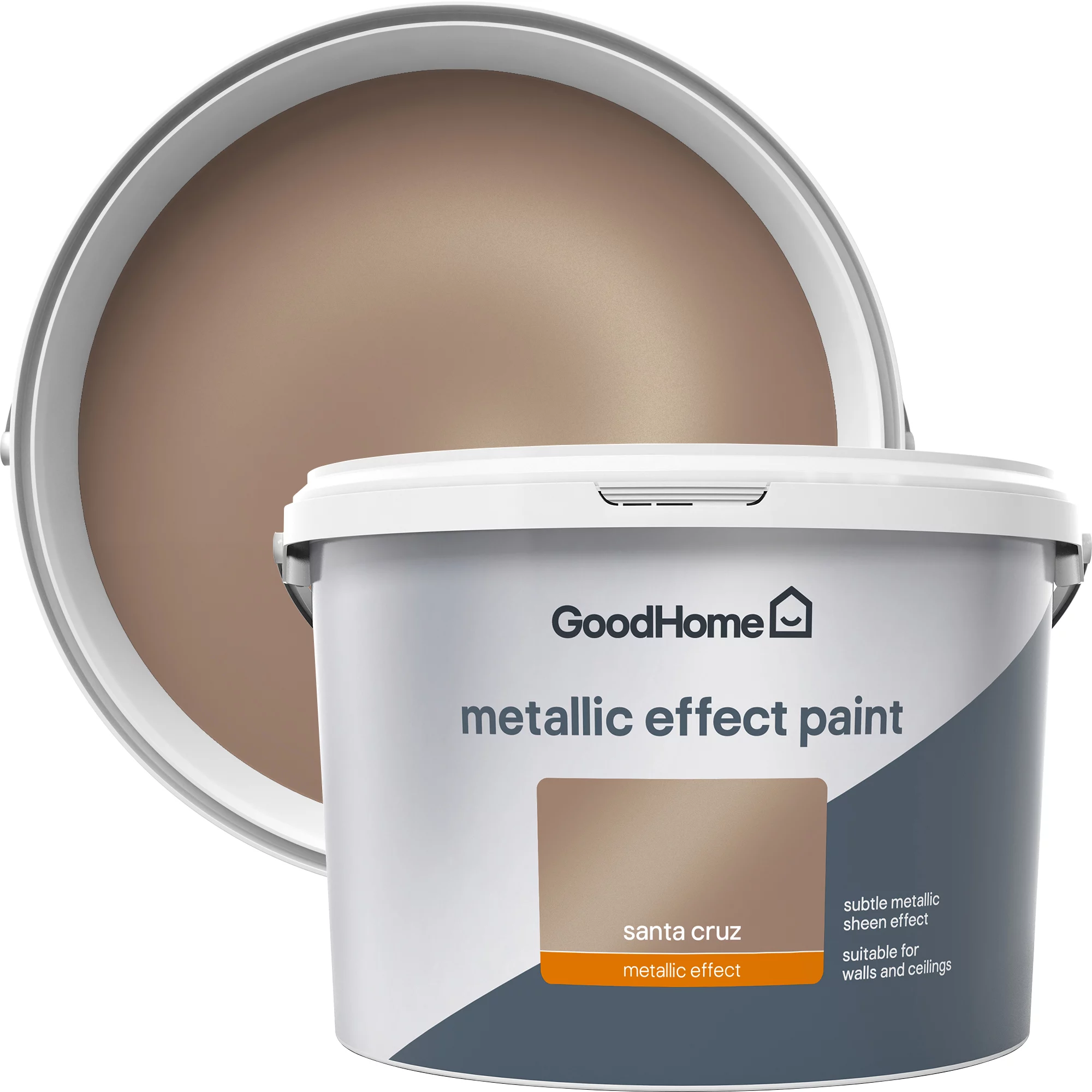 GoodHome Feature wall Santa cruz Metallic effect Emulsion paint, 2L GoodHome Feature Wall Santa Cruz Metallic Effect Emulsion Paint, 2L -Trade Point Sale Shop goodhome feature wall santa cruz metallic effect emulsion paint 2l3663602402480 37c