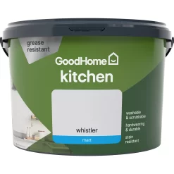 GoodHome Kitchen Whistler Matt Emulsion Paint, 2.5L -Trade Point Sale Shop goodhome kitchen whistler matt emulsion paint 2 5l3663602404569 02c