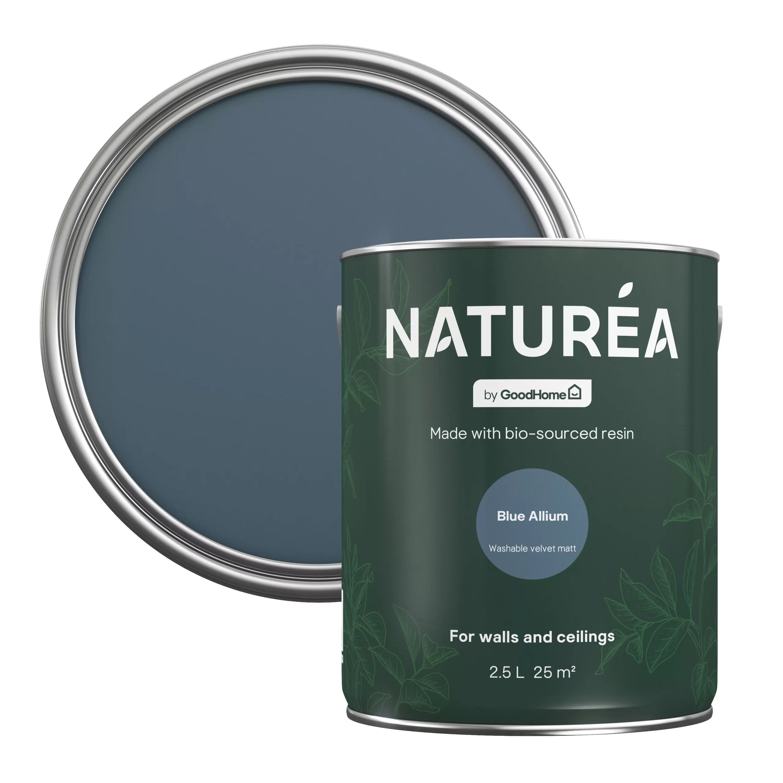 GoodHome Naturéa Blue Allium Velvet matt Emulsion paint, 2.5L GoodHome Naturéa Blue Allium Velvet Matt Emulsion Paint, 2.5L -Trade Point Sale Shop goodhome naturea blue allium velvet matt emulsion paint 2 5l5059340274096 21c scaled