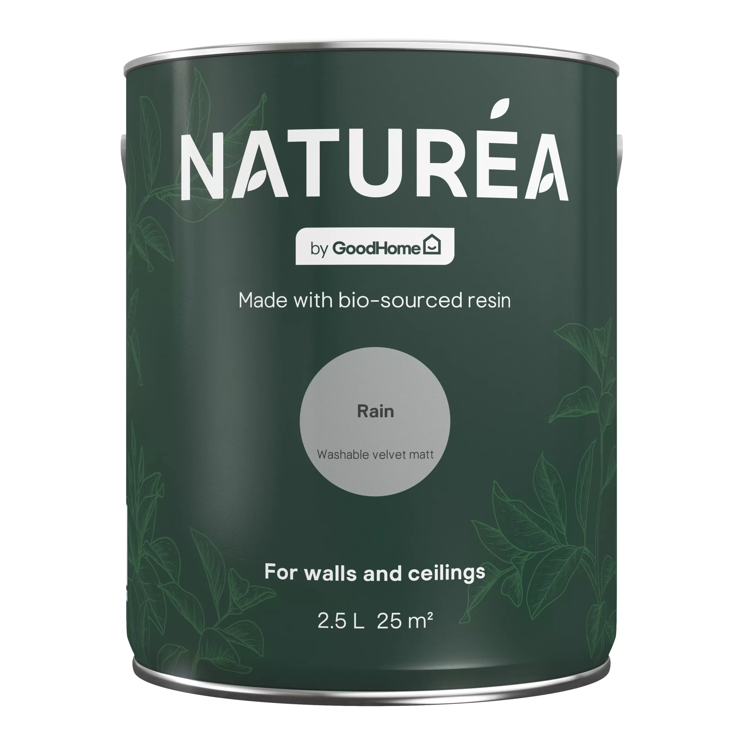 GoodHome Naturéa Rain Velvet matt Wall paint, 2.5L GoodHome Naturéa Rain Velvet Matt Wall Paint, 2.5L -Trade Point Sale Shop goodhome naturea rain velvet matt wall paint 2 5l5059340274171 02c scaled