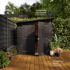 GoodHome Outdoor Baltimore Satin Quick Dry Wood Stain, 2.5L -Trade Point Sale Shop goodhome outdoor baltimore satin quick dry wood stain 2 5l5059340297163 19i EN 2022