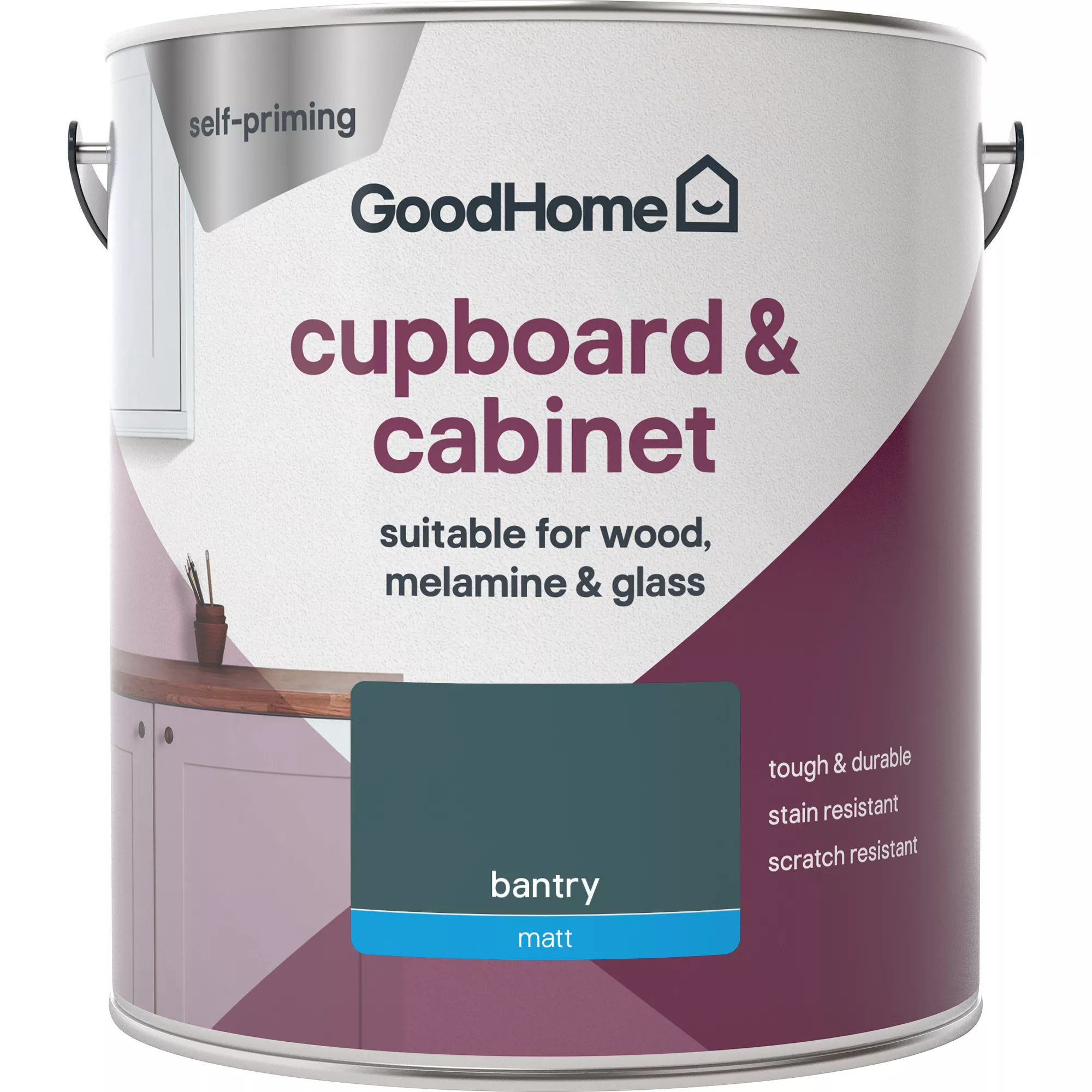 GoodHome Renovation Bantry Matt Cupboard & cabinet paint, 2L GoodHome Renovation Bantry Matt Cupboard & Cabinet Paint, 2L -Trade Point Sale Shop goodhome renovation bantry matt cupboard cabinet paint 2l5059340290201 02c