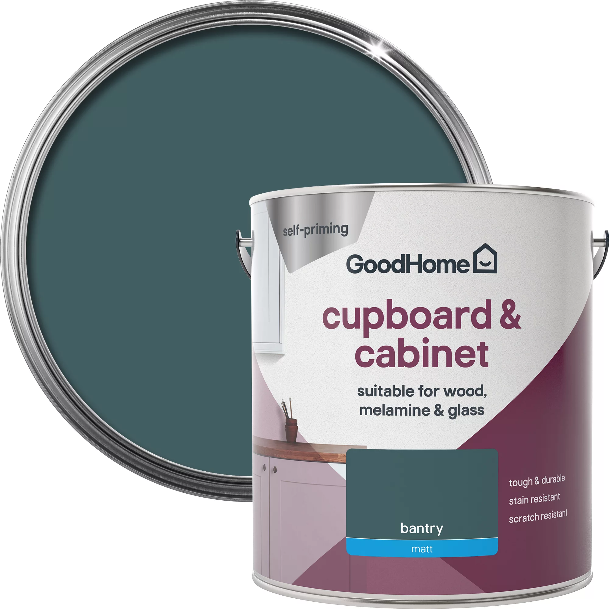 GoodHome Renovation Bantry Matt Cupboard & cabinet paint, 2L GoodHome Renovation Bantry Matt Cupboard & Cabinet Paint, 2L -Trade Point Sale Shop goodhome renovation bantry matt cupboard cabinet paint 2l5059340290201 21c