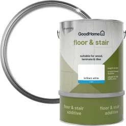 GoodHome Renovation Brilliant White Matt Floor & Stair Paint, 2L