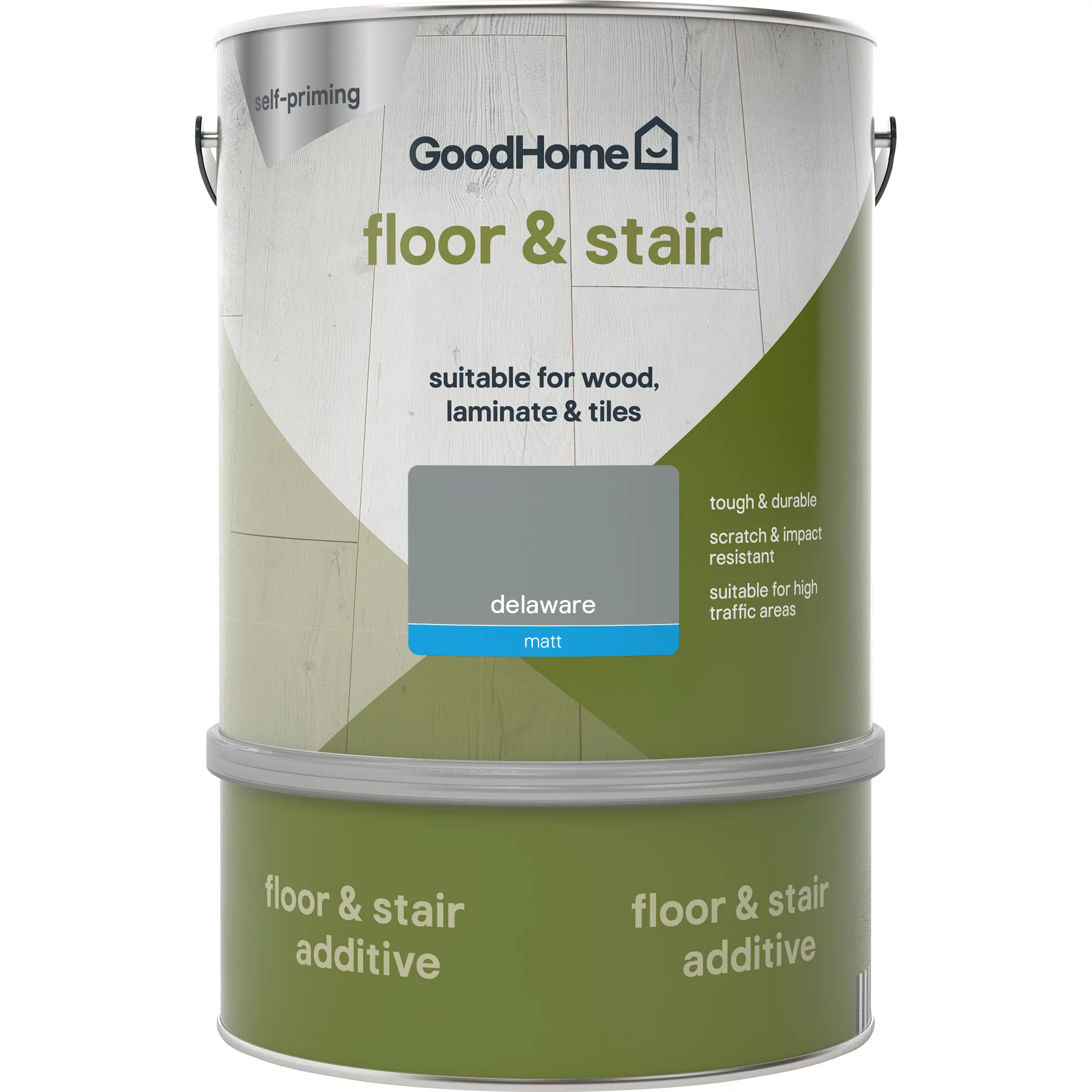 GoodHome Renovation Delaware Matt Floor & stair paint, 2L GoodHome Renovation Delaware Matt Floor & Stair Paint, 2L -Trade Point Sale Shop goodhome renovation delaware matt floor stair paint 2l5059340288215 02c