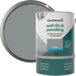 GoodHome Renovation Delaware Matt Wall Tile & Panelling Paint, 2L