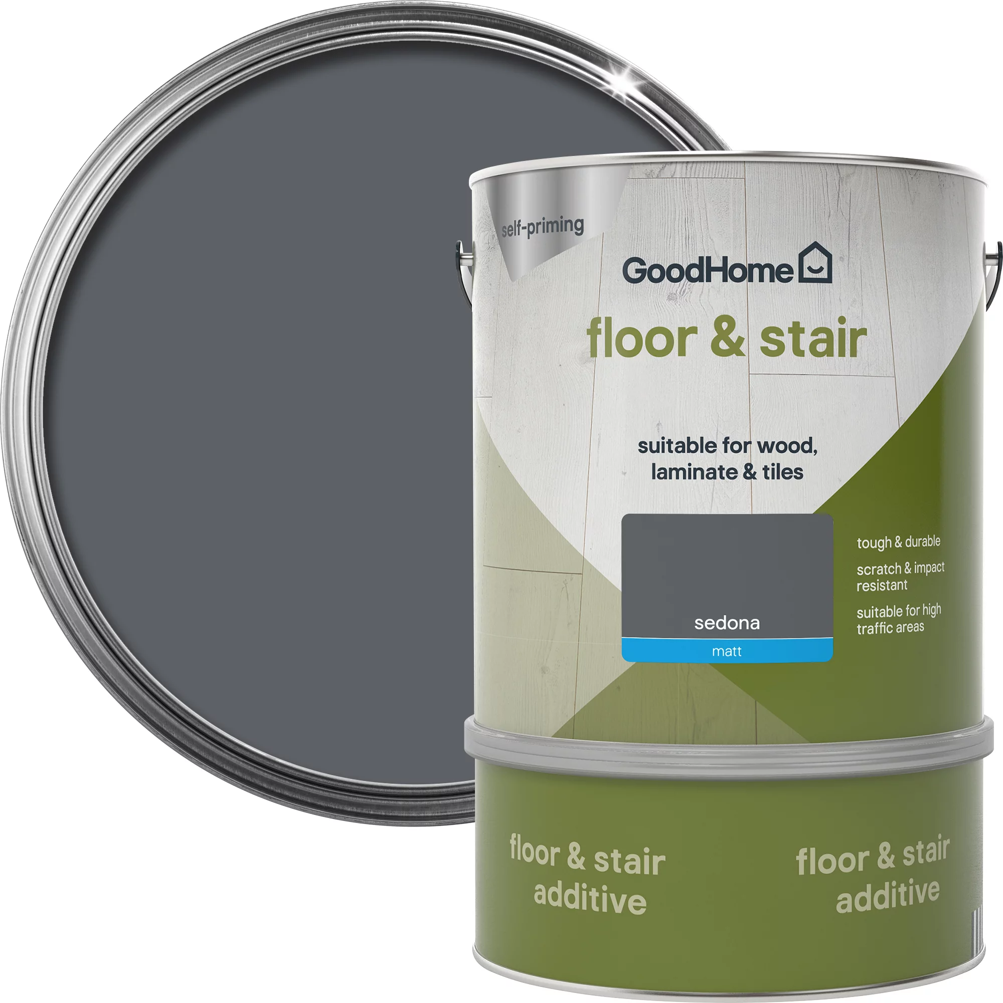 GoodHome Renovation Sedona Matt Floor & stair paint, 2L GoodHome Renovation Sedona Matt Floor & Stair Paint, 2L -Trade Point Sale Shop goodhome renovation sedona matt floor stair paint 2l5059340288246 21c