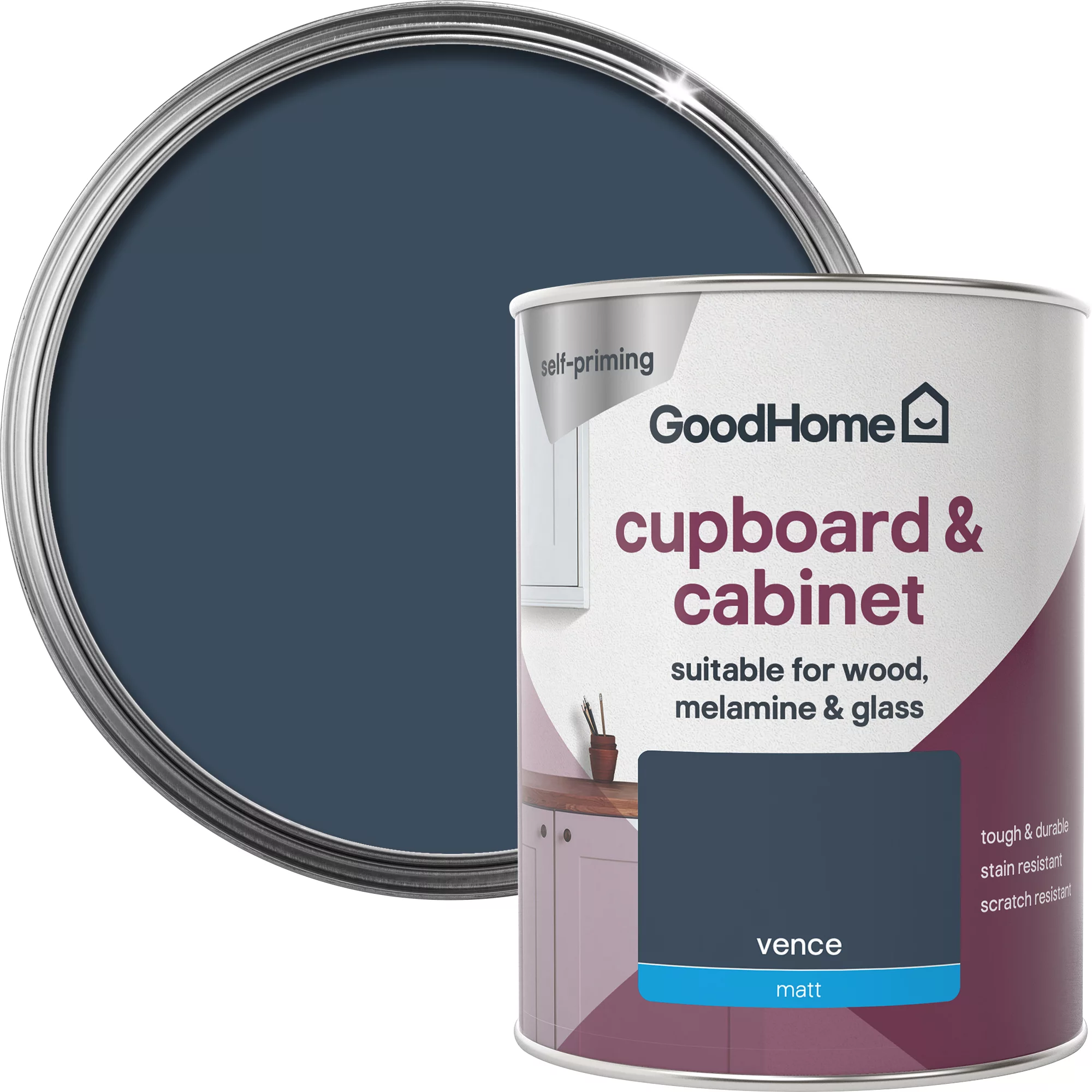 GoodHome Renovation Vence Matt Cupboard & cabinet paint, 750ml GoodHome Renovation Vence Matt Cupboard & Cabinet Paint, 750ml -Trade Point Sale Shop goodhome renovation vence matt cupboard cabinet paint 750ml5059340290133 21c