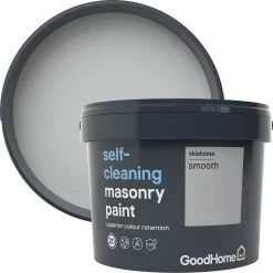 GoodHome Self-cleaning Oklahoma Smooth Matt Masonry Paint, 10L -Trade Point Sale Shop goodhome self cleaning oklahoma smooth matt masonry paint 10l3663602522133 37c