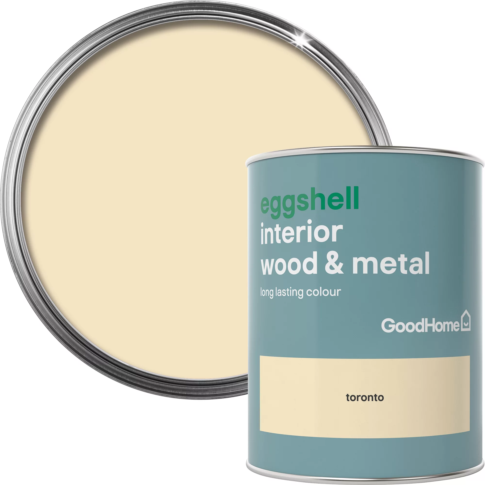 GoodHome Toronto Eggshell Metal & wood paint, 750ml GoodHome Toronto Eggshell Metal & Wood Paint, 750ml -Trade Point Sale Shop goodhome toronto eggshell metal wood paint 750ml5036581059095 37c BQ