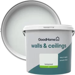 GoodHome Walls & Ceilings Hempstead Silk Emulsion Paint, 5L