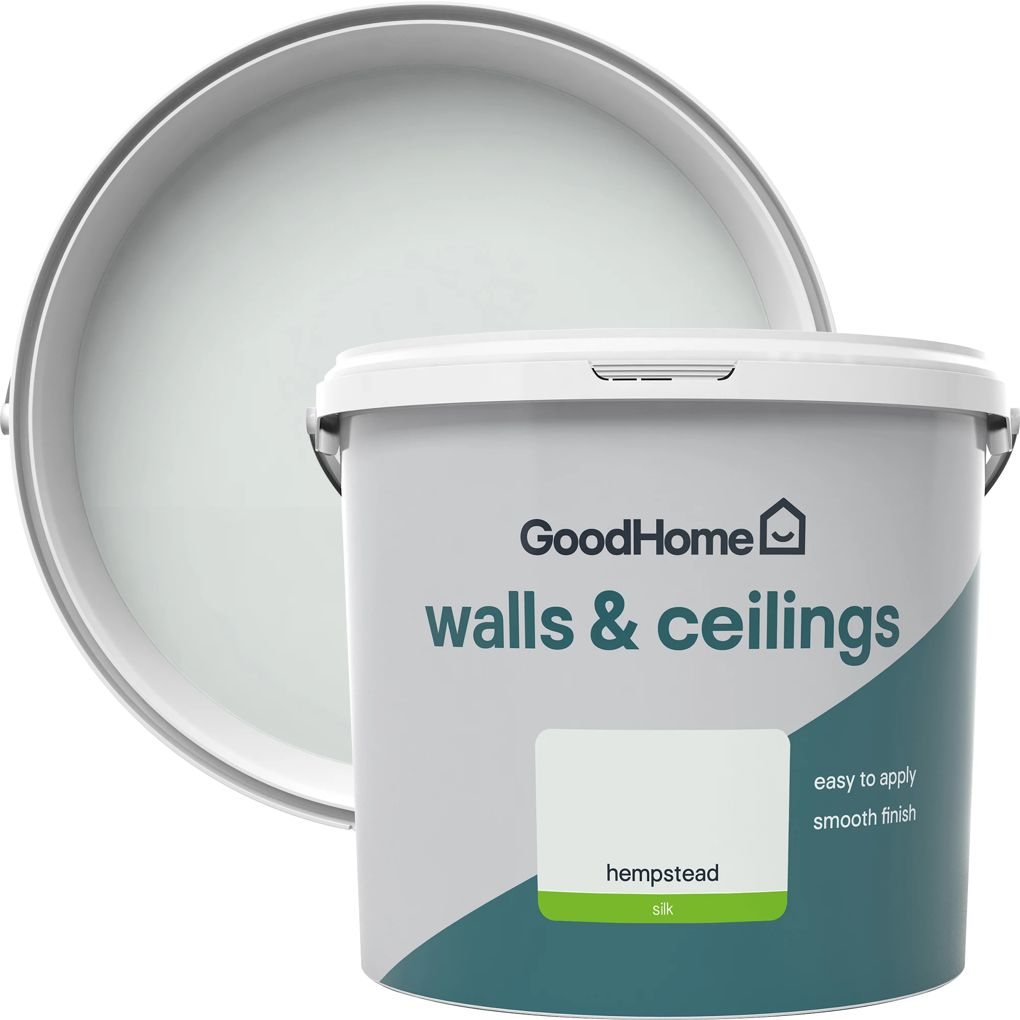 GoodHome Walls & ceilings Hempstead Silk Emulsion paint, 5L GoodHome Walls & Ceilings Hempstead Silk Emulsion Paint, 5L -Trade Point Sale Shop goodhome walls ceilings hempstead silk emulsion paint 5l3663602596905 37c