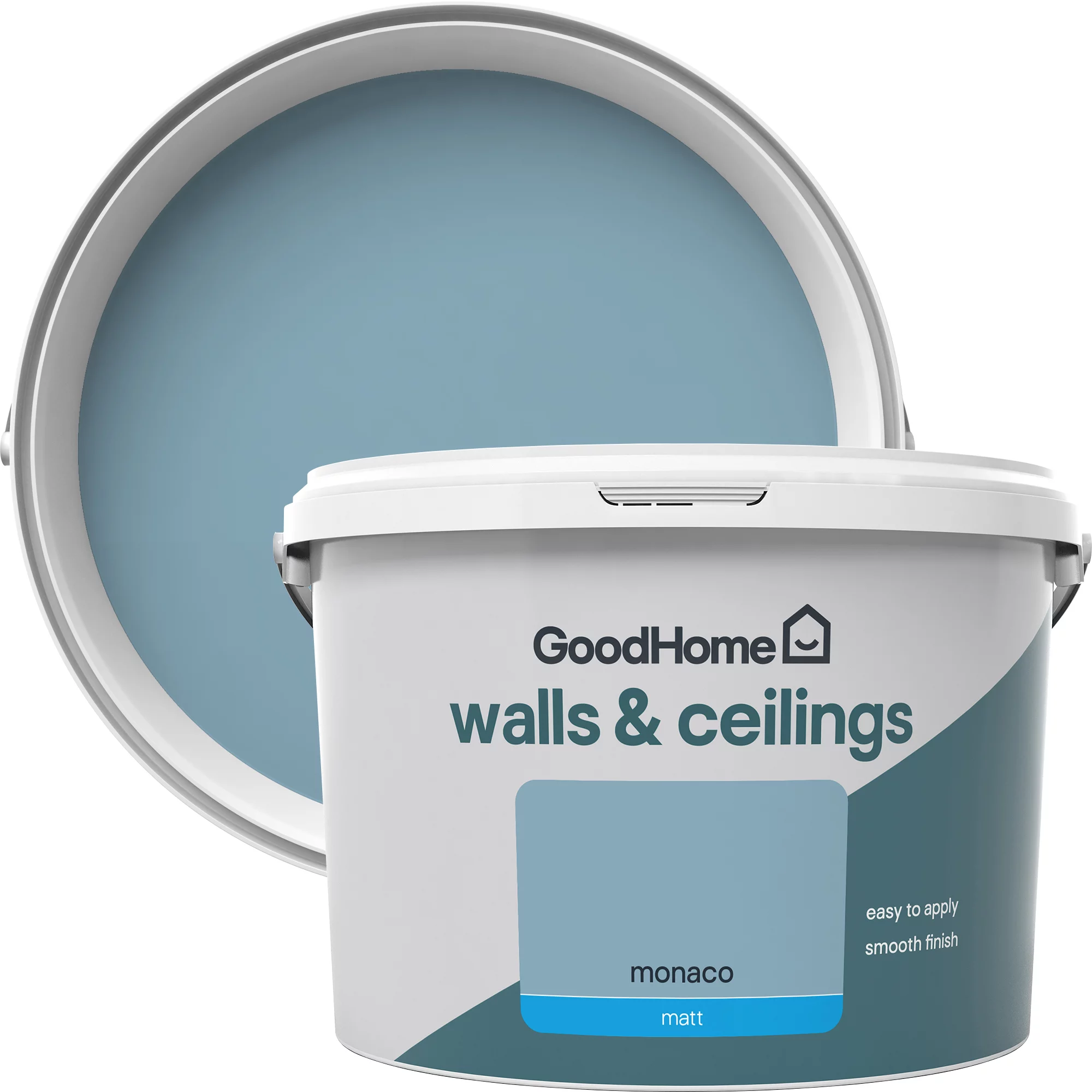 GoodHome Walls & ceilings Monaco Matt Emulsion paint, 2.5L GoodHome Walls & Ceilings Monaco Matt Emulsion Paint, 2.5L -Trade Point Sale Shop goodhome walls ceilings monaco matt emulsion paint 2 5l3663602599142 37c