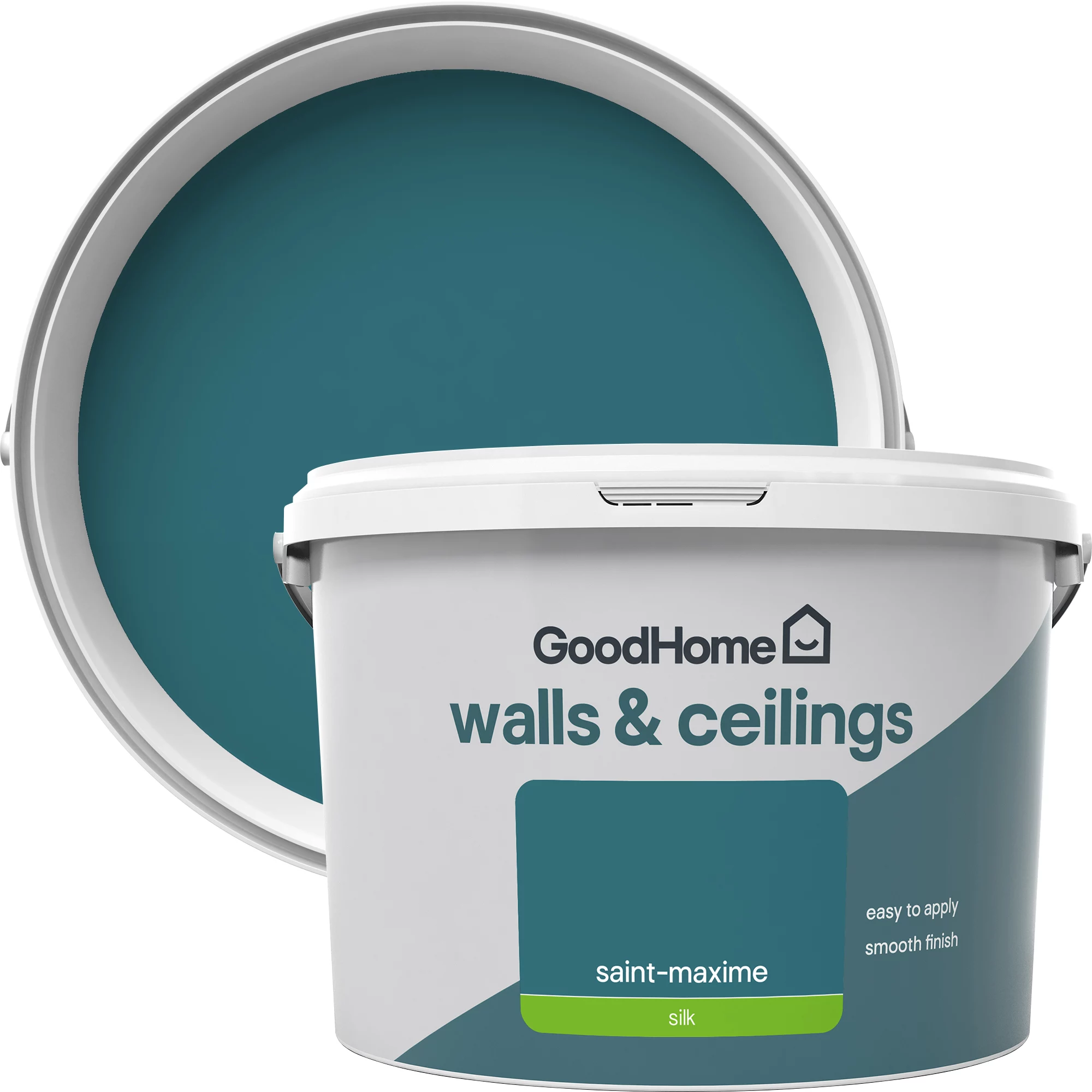 GoodHome Walls & ceilings Saint-maxime Silk Emulsion paint, 2.5L GoodHome Walls & Ceilings Saint-maxime Silk Emulsion Paint, 2.5L -Trade Point Sale Shop goodhome walls ceilings saint maxime silk emulsion paint 2 5l5059340272818 37c