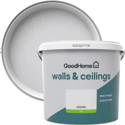 GoodHome Walls & Ceilings Whistler Silk Emulsion Paint, 5L