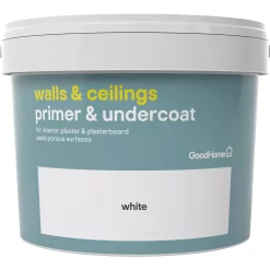 GoodHome Walls & Ceilings White Wall & Ceiling Primer & Undercoat, 10L
