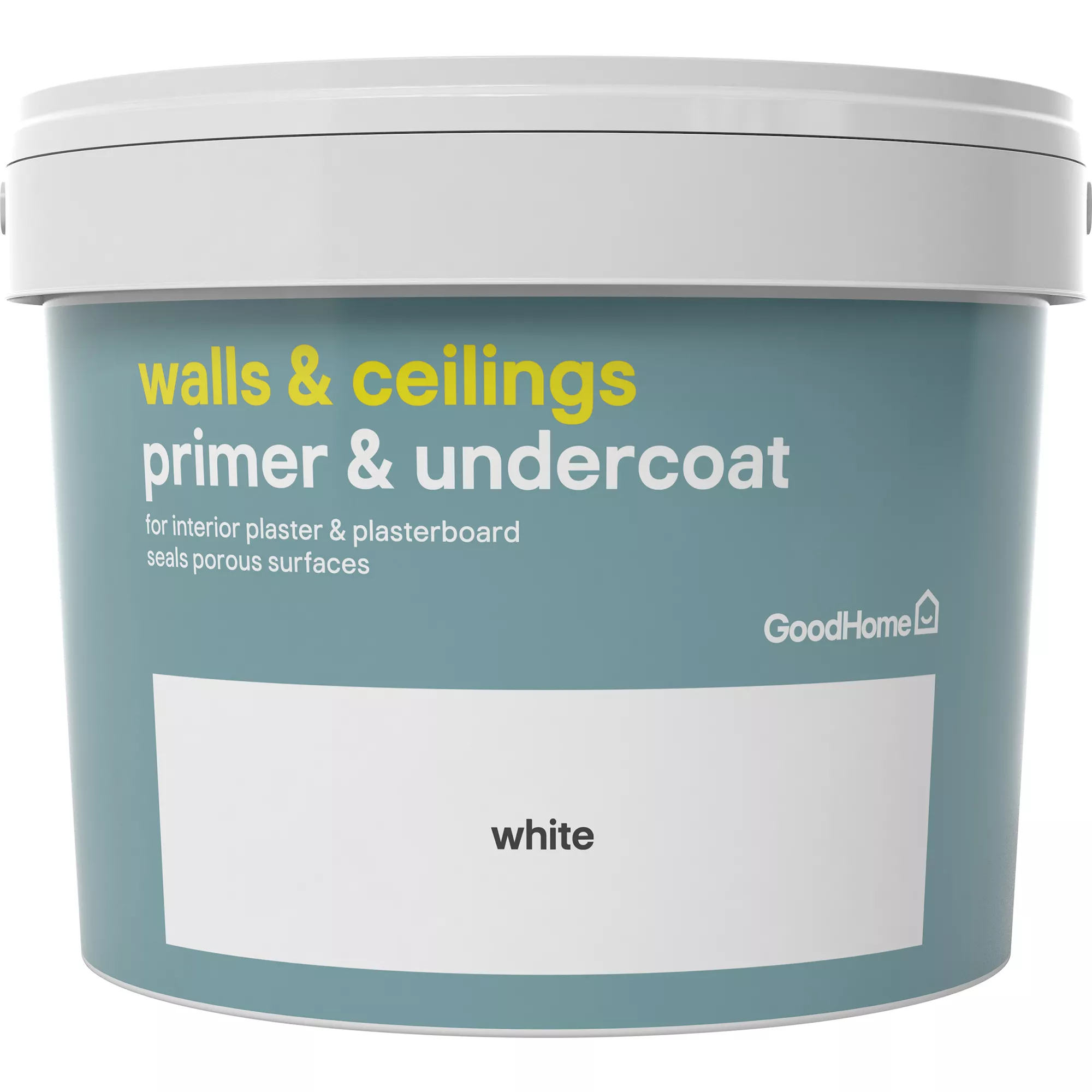 GoodHome Walls & ceilings White Wall & ceiling Primer & undercoat, 10L GoodHome Walls & Ceilings White Wall & Ceiling Primer & Undercoat, 10L -Trade Point Sale Shop goodhome walls ceilings white wall ceiling primer undercoat 10l5036581057077 02c