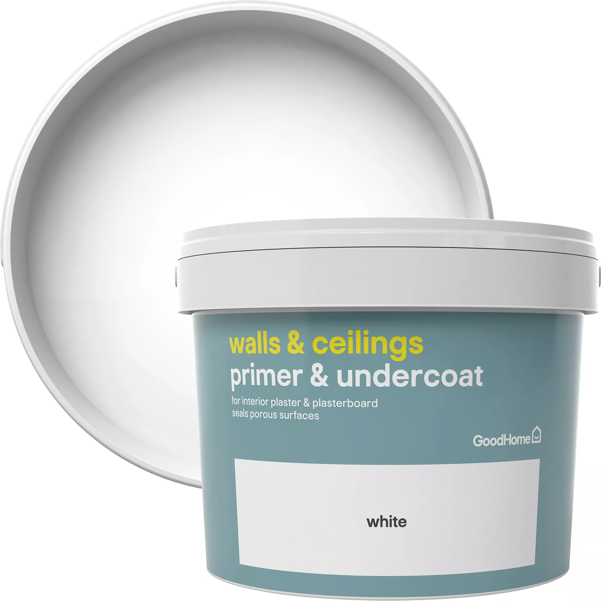 GoodHome Walls & ceilings White Wall & ceiling Primer & undercoat, 10L GoodHome Walls & Ceilings White Wall & Ceiling Primer & Undercoat, 10L -Trade Point Sale Shop goodhome walls ceilings white wall ceiling primer undercoat 10l5036581057077 37c
