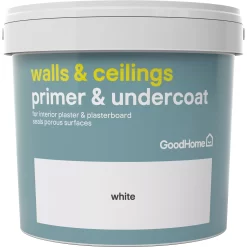 GoodHome Walls & Ceilings White Wall & Ceiling Primer & Undercoat, 5L