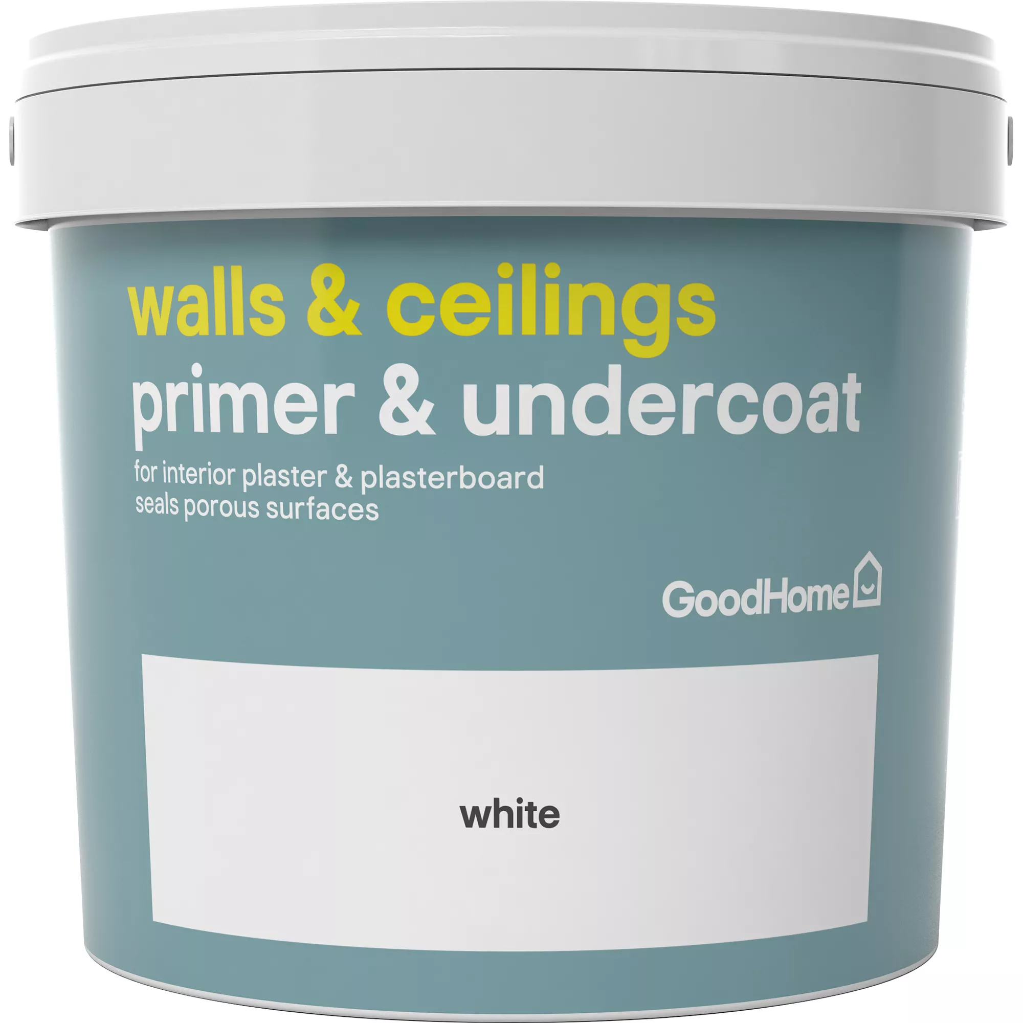 GoodHome Walls & ceilings White Wall & ceiling Primer & undercoat, 5L GoodHome Walls & Ceilings White Wall & Ceiling Primer & Undercoat, 5L -Trade Point Sale Shop goodhome walls ceilings white wall ceiling primer undercoat 5l5036581057084 02c
