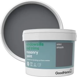 GoodHome Windowsills & Trims Oakland Smooth Matt Masonry Paint, 2.5L -Trade Point Sale Shop goodhome windowsills trims oakland smooth matt masonry paint 2 5l3663602520573 37c