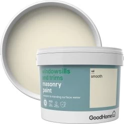 GoodHome Windowsills & Trims Vail Smooth Matt Masonry Paint, 2.5L -Trade Point Sale Shop goodhome windowsills trims vail smooth matt masonry paint 2 5l3663602520726 37c